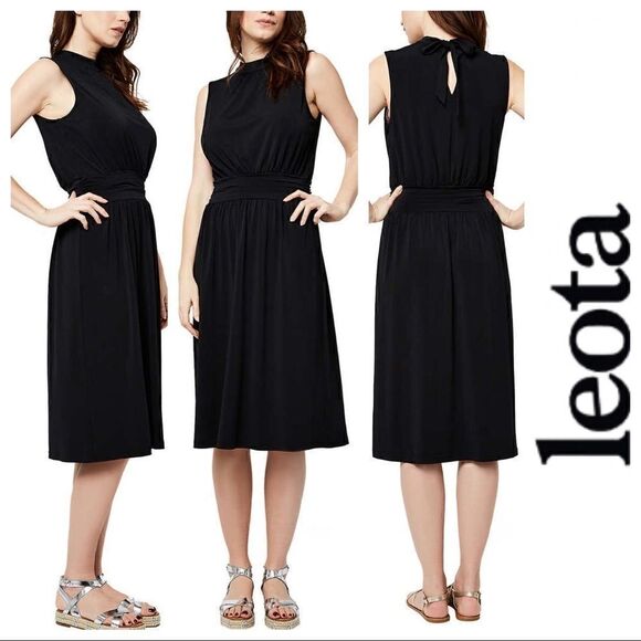 Leota Dresses & Skirts - NEW! LEOTA Ladies Aria Dress in Color Black Perfect LBD!